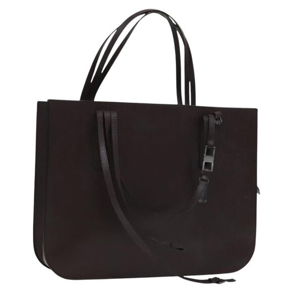 CHANEL Tote Bag Leather Brown Gold CC - Picture 1 of 16
